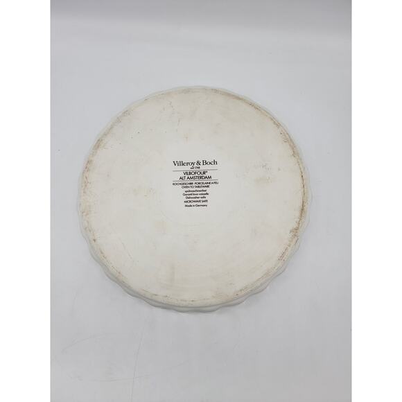 Alt Amsterdam by Villeroy & Boch Quiche Baking Dish Floral Round Shape Cream - Picture 4 of 7